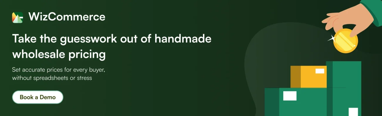 Handmade wholesale pricing made simple with WizCommerce