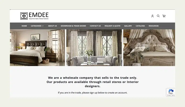  Home page of Emdee International 