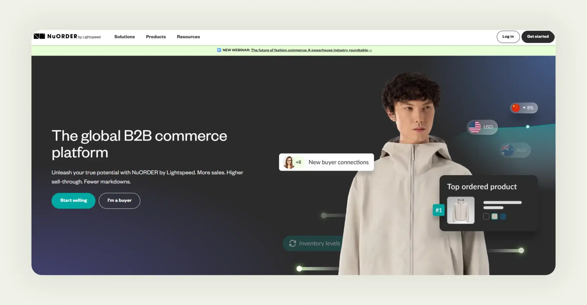 Home page of NuORDER