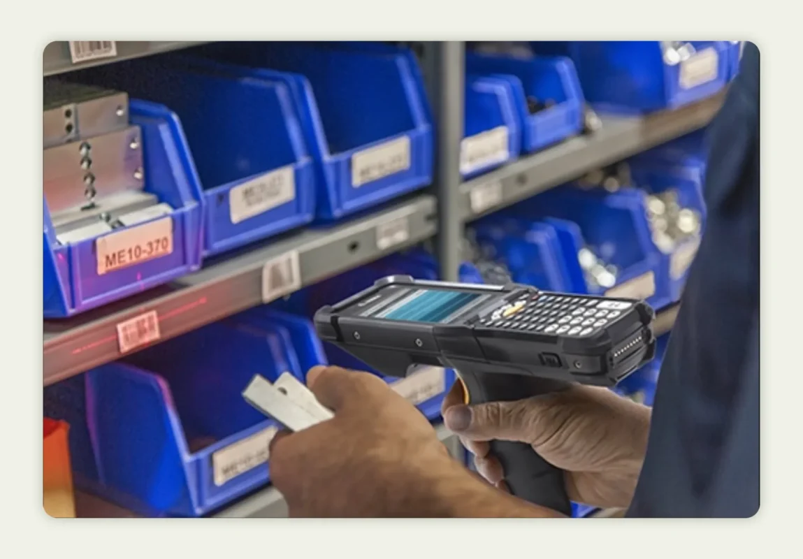 Inventory management barcode scanner