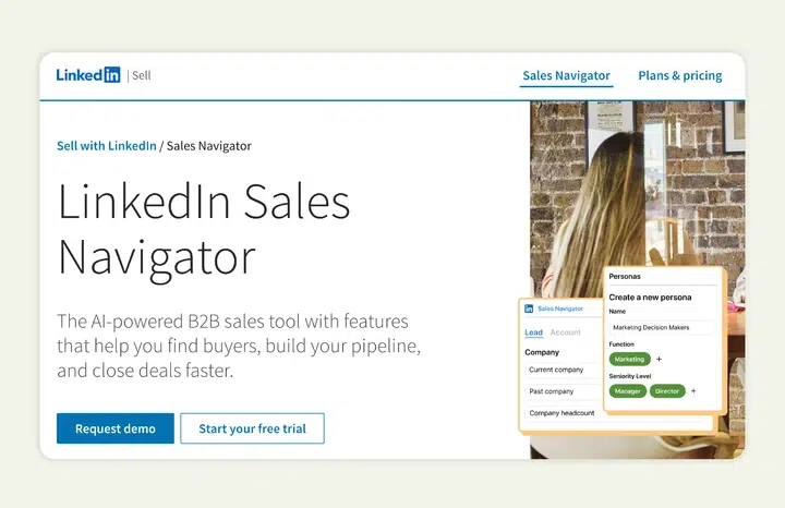 LinkedIn Sales Navigator is LinkedIn's premium tool for B2B prospecting and social selling