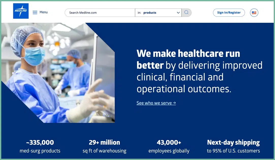 Medline - Medical supplies manufacturer and distributor