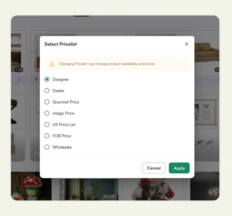 Multiple price list management interface for B2B wholesale in WizCommerce - feature comparison WooCommerce vs Shopify