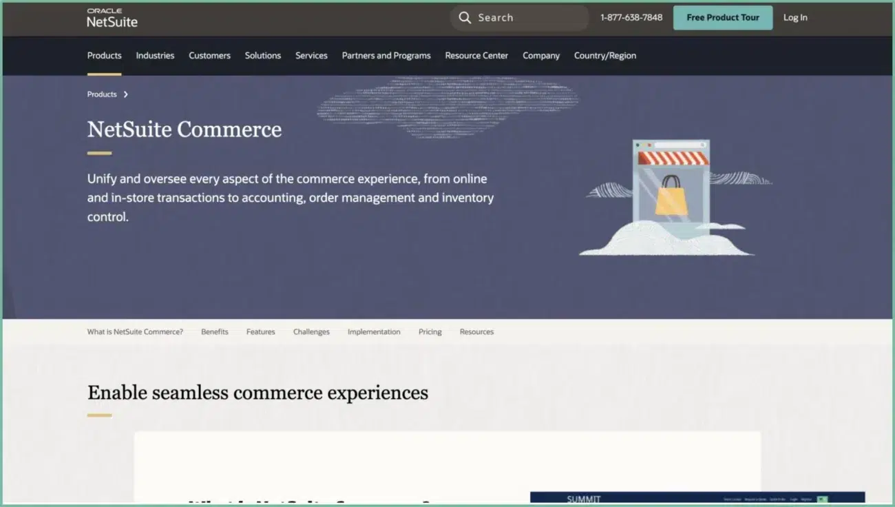 NetSuite SuiteCommerce - integrated ERP and ecommerce solution for enterprises