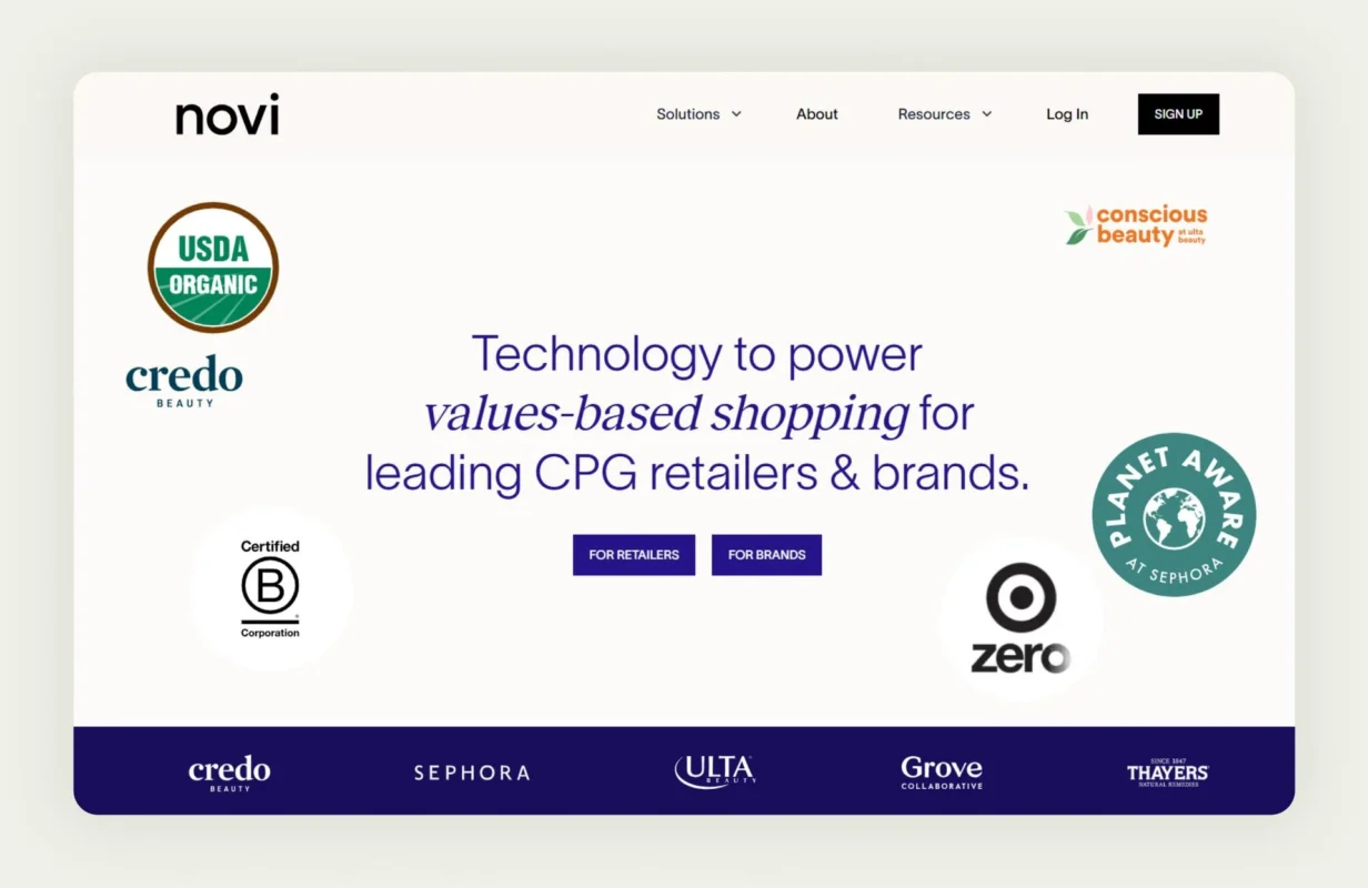 Novi B2B procurement platform for digital catalog management