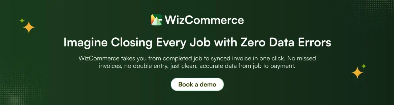 One-click QuickBooks work order sync with WizCommerce