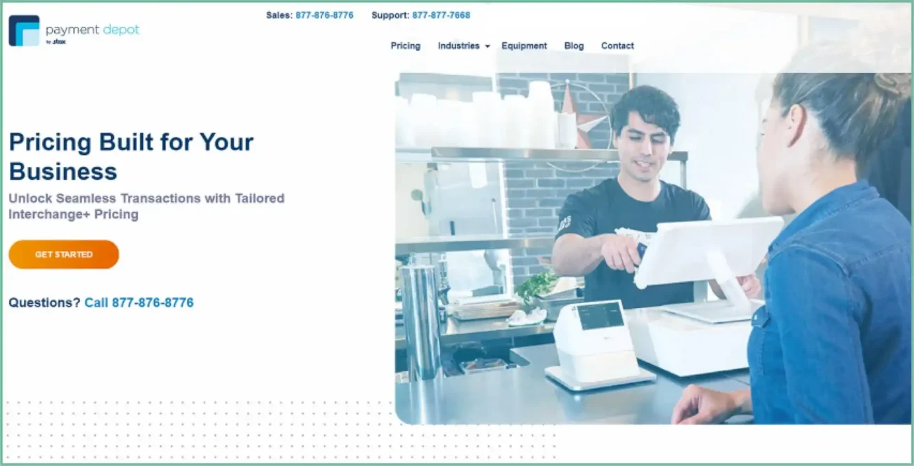 Payment Depot providing wholesale interchange-plus pricing for high-volume businesses