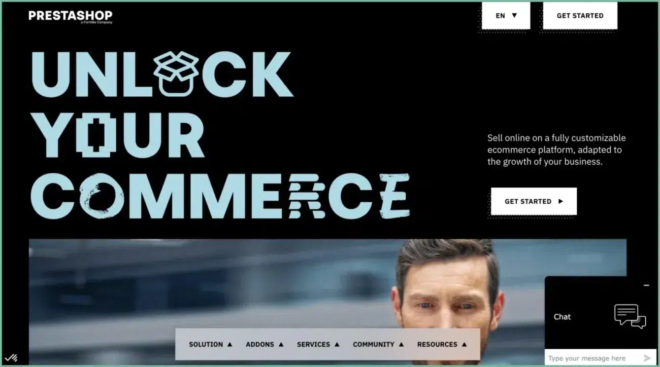 PrestaShop - open-source ecommerce platform with customizable B2B features