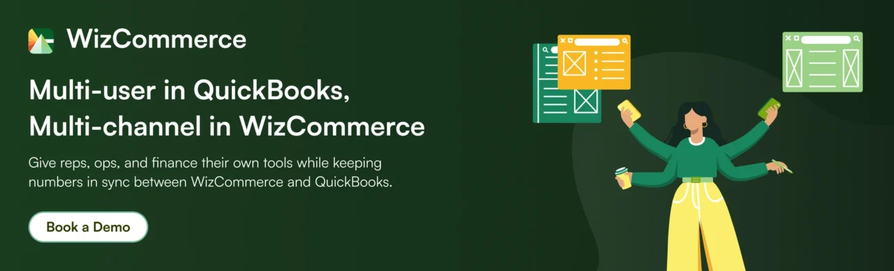 QuickBooks integration with WizCommerce multi-channel order management.