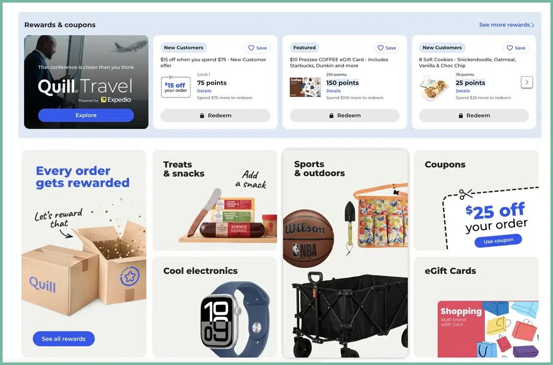 Quill - An office and educational supply provider (owned by Staples)