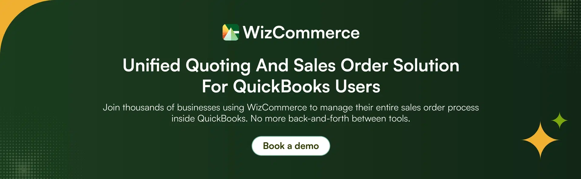 Sales order transformation with WizCommerce QuickBooks integration.