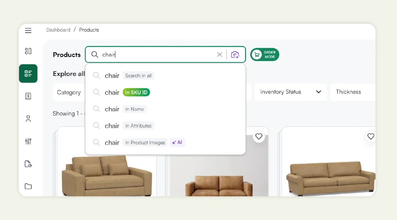  Sales rep can check AI product recommendations by KAI 