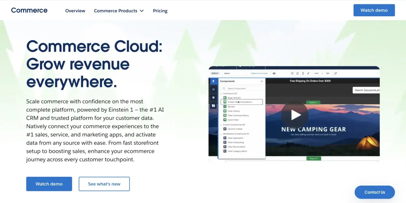 Salesforce Commerce Cloud website