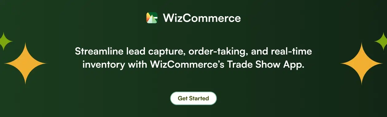 Streamline lead capture, orders, and inventory with the Trade Show App by WizCommerce