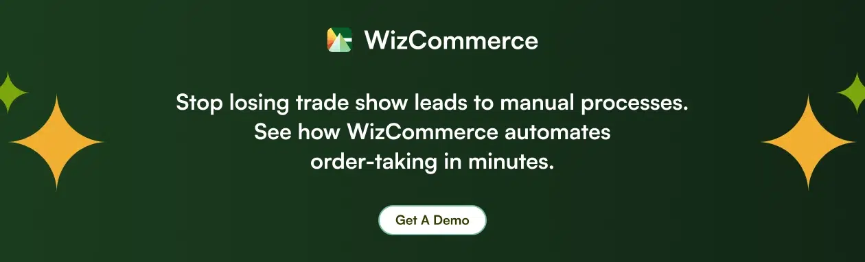 Transform trade show conversations into instant orders with WizCommerce