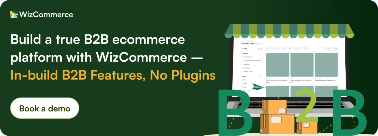 Try WizCommerce B2B ecommerce solutions suite