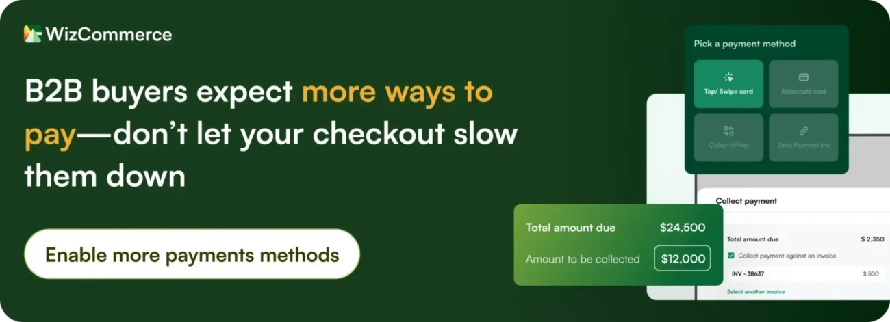 Try WizPay by WizCommerce for easy, seamless payments