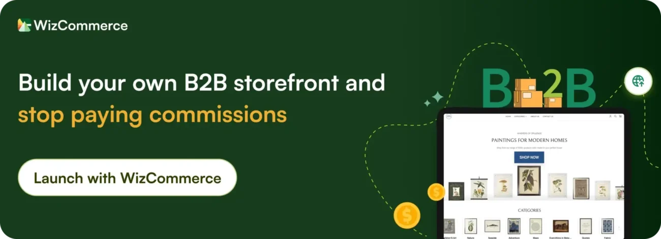 Try Wizcommerce for Stop paying commissions