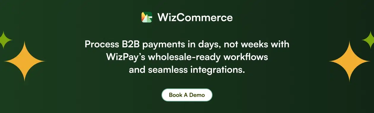 With WizPay, you can process B2B payments in days, not weeks. See it in a demo.