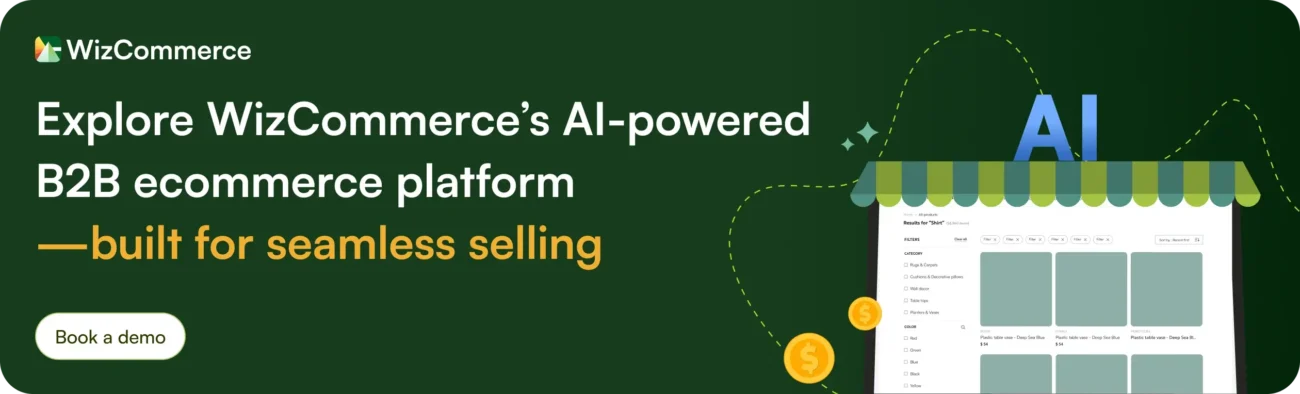 WizCommerce B2B ecommerce platform built for seamless wholesale selling
