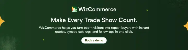 WizCommerce B2B sales software for lighting distributors converting trade show leads.