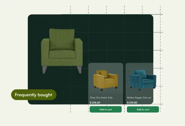 WizCommerce algorithm gives you options of products that are frequently bought together, personalized to each client based on their orders. WizCommerce algorithm gives you options of products that are frequently bought together, personalized to each client based on their orders.