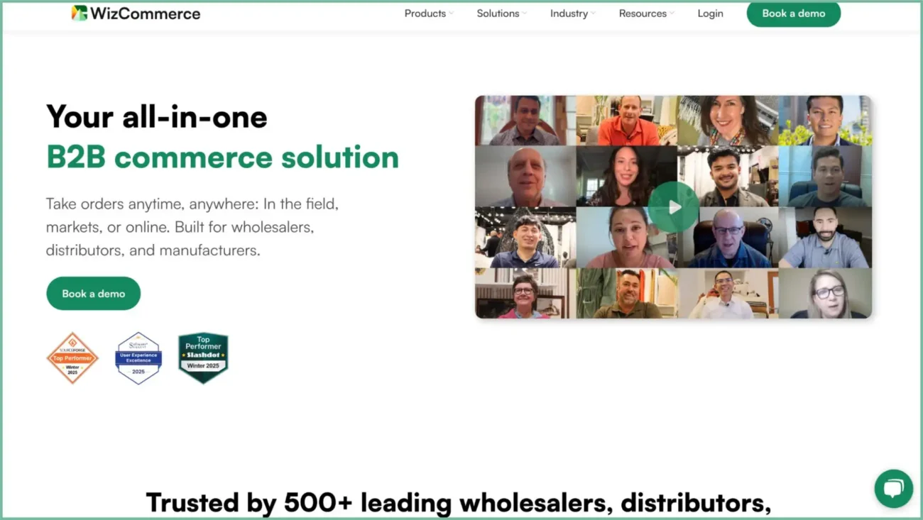 WizCommerce home page