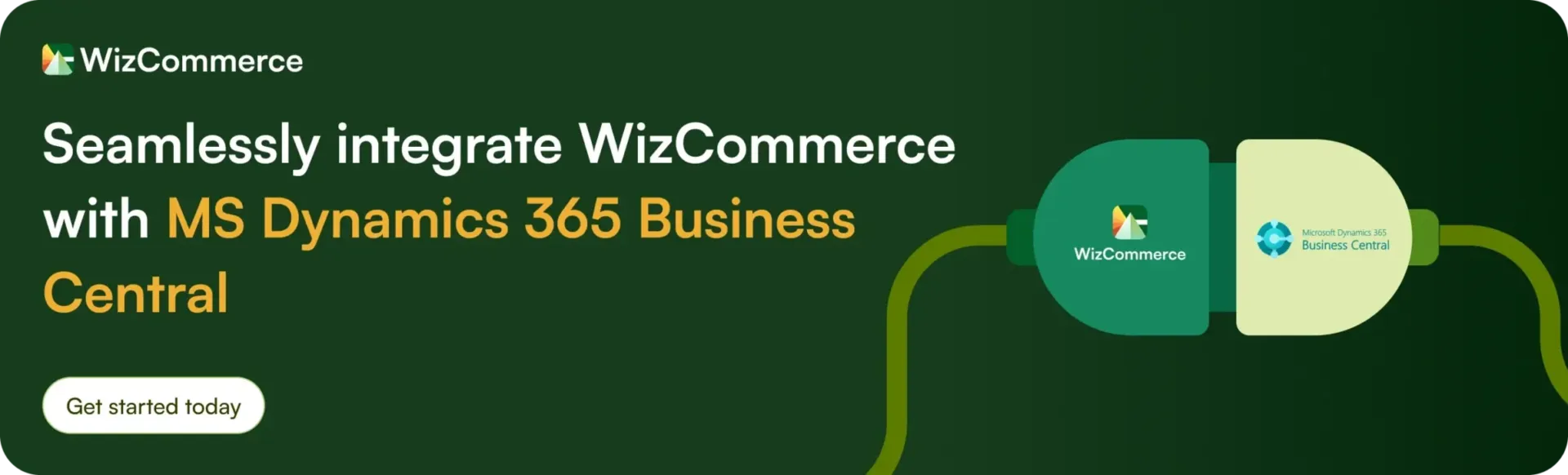 WizCommerce seamlessly integrates with MS Dynamics 365 Business Central