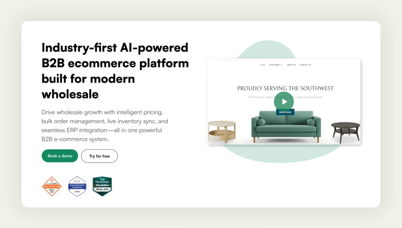 WizShop by WizCommerce webpage