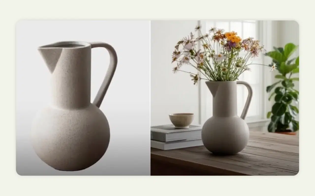 WizStudio - Lifestyle image generator in action 