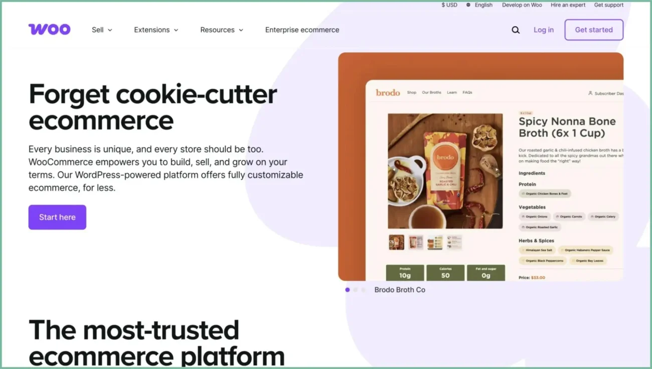 WooCommerce - WordPress-based ecommerce solution with B2B plugin extensions