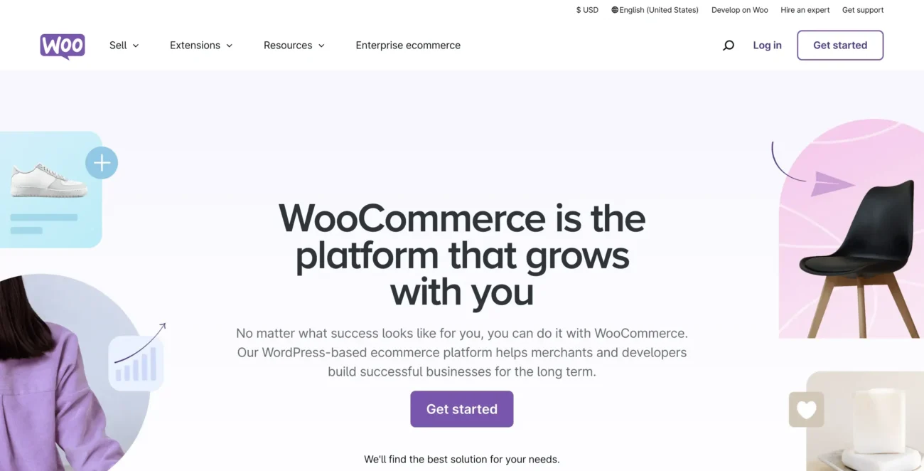 WooCommerce website