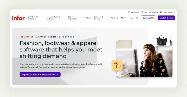 Infor Fashion comprehensive end-to-end resource management system for the fashion industry