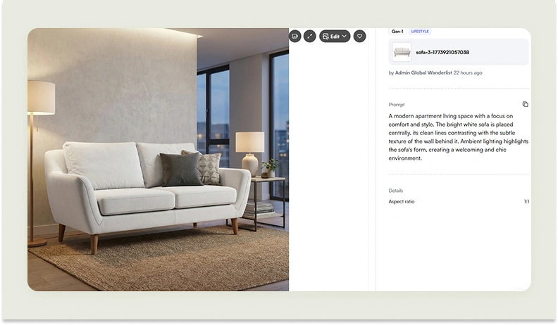 An image generated on WizStudio using contextual prompt