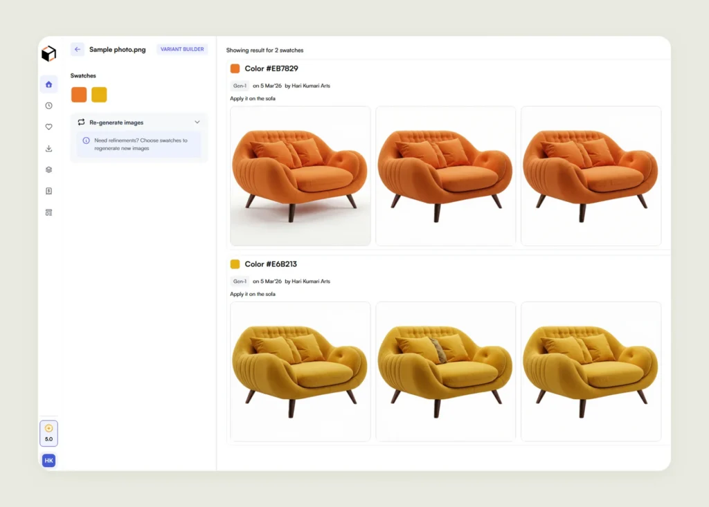  Automatically generating different variants in WizStudio