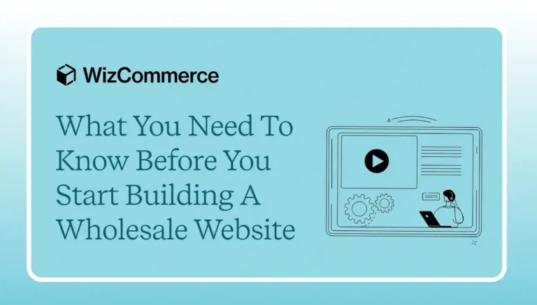 Building a wholesale website