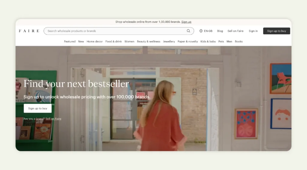 Faire Homepage Faire Homepage