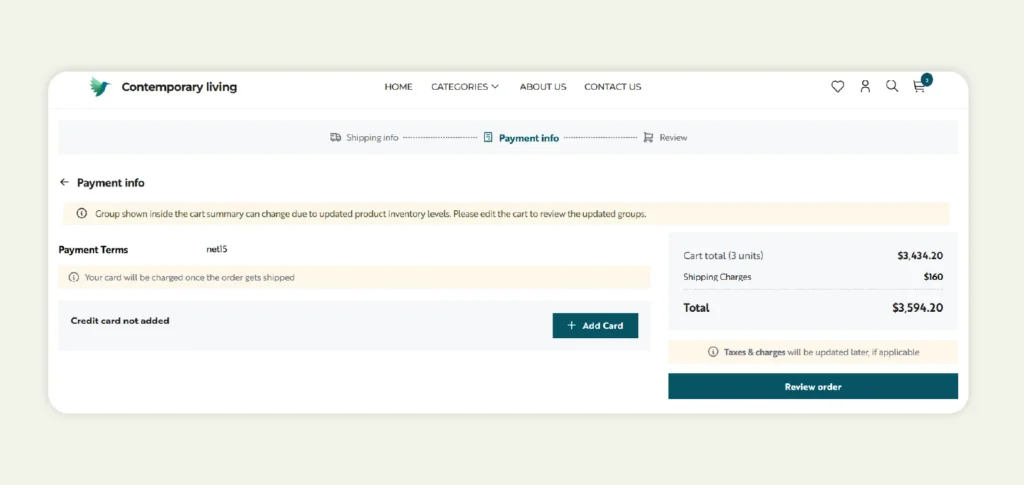 Flexible checkout in WizCommerce
