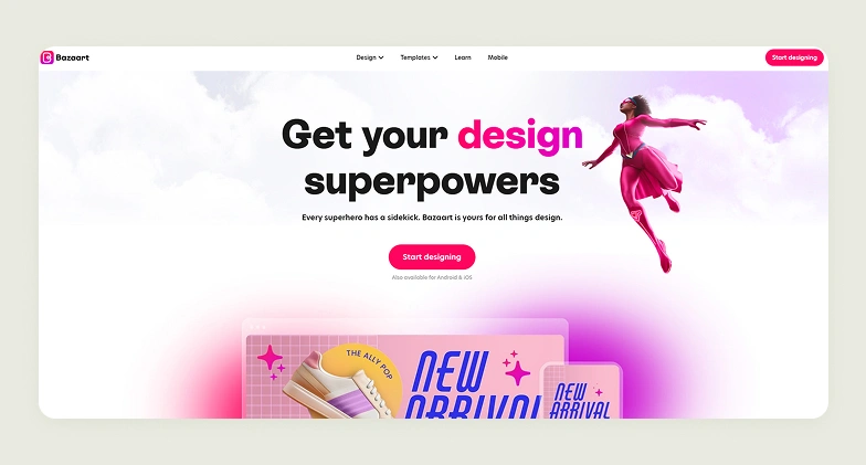 Home page of Bazaart