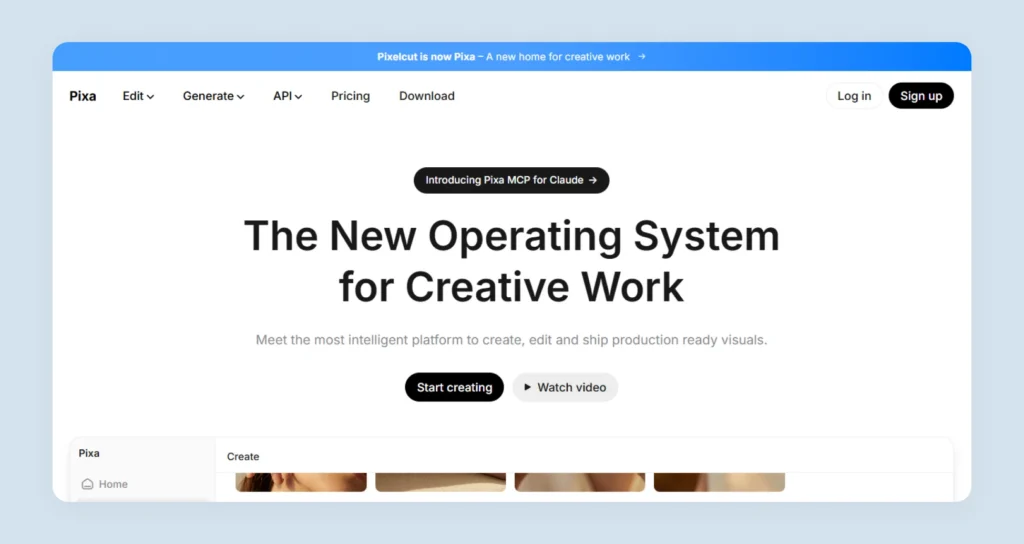 Home page of Pixa