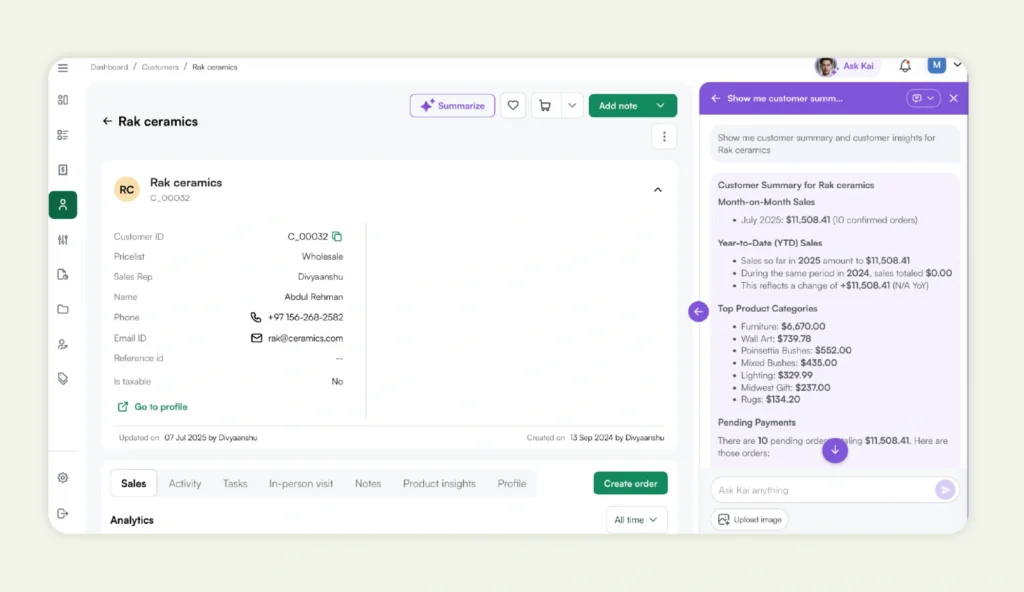 Kai, the AI sales assistant