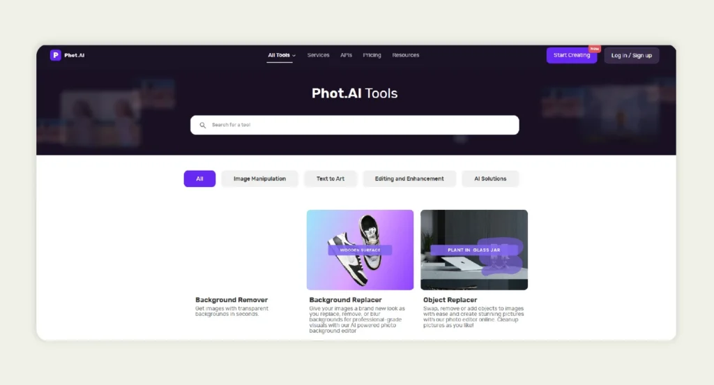 Key features of Phot.AI