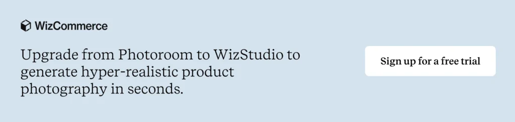 Try WizStudio, the Photoroom alternative for professional AI product photography 