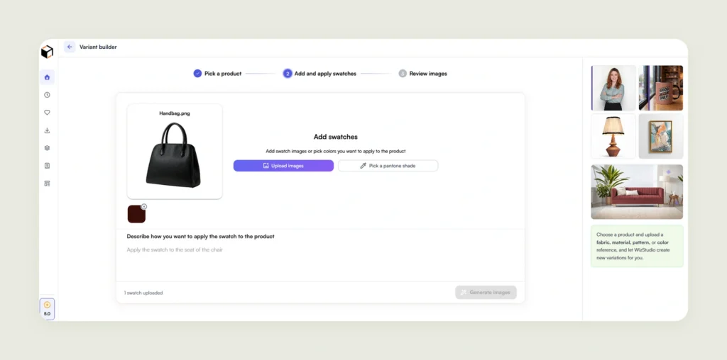 Variant Builder feature of WizStudio in action