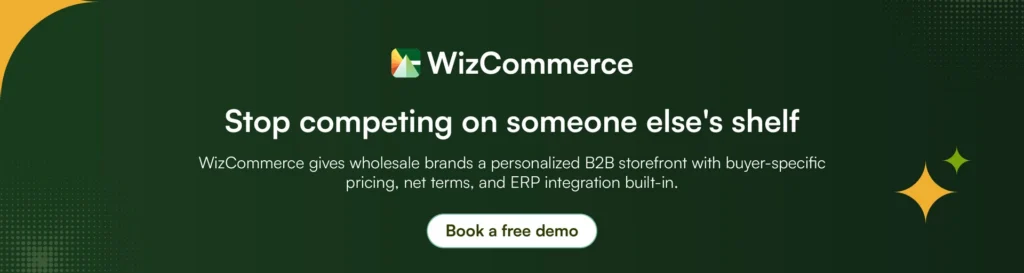  WizCommerce B2B ecommerce platform for wholesale brands]