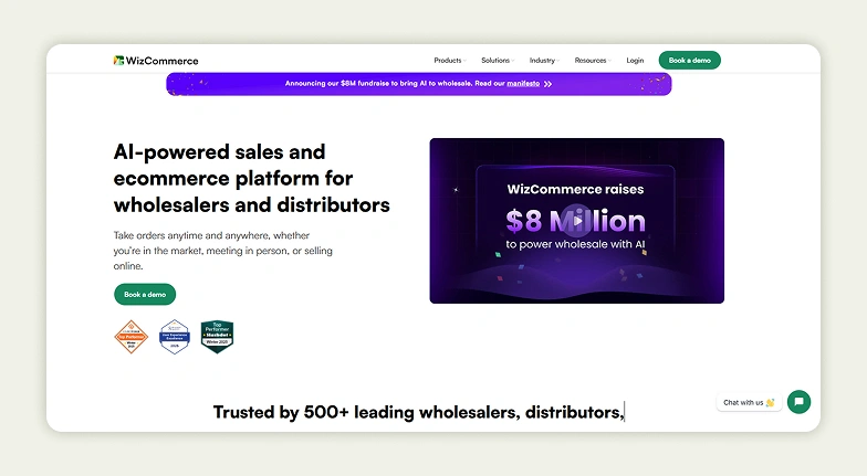 WizCommerce website 