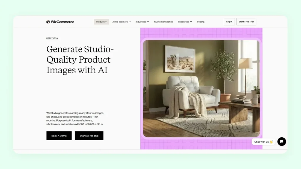 WizStudio homepage 