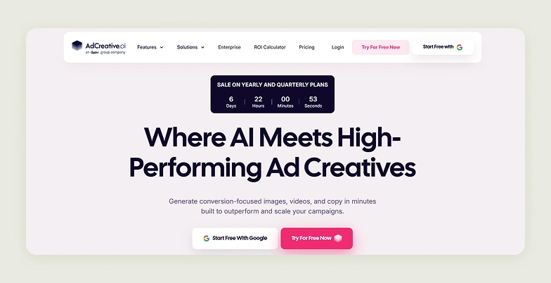 Home page of AdCreative AI Home page of AdCreative AI