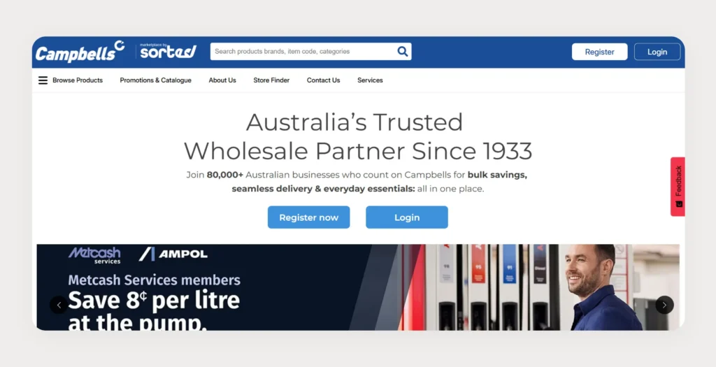 Home page of Campbells Home page of Campbells