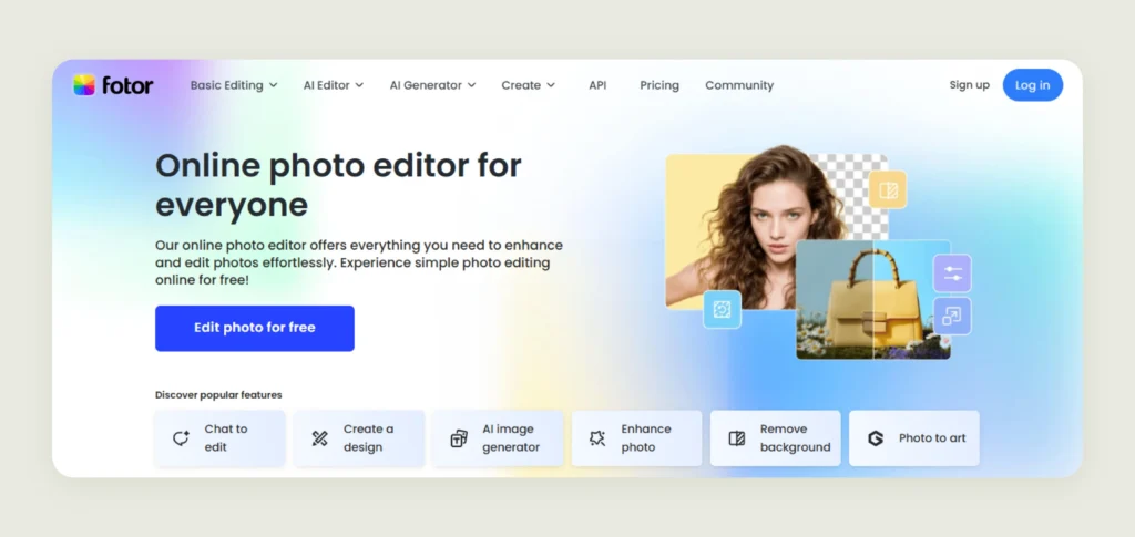 Home page of Fotor Home page of Fotor